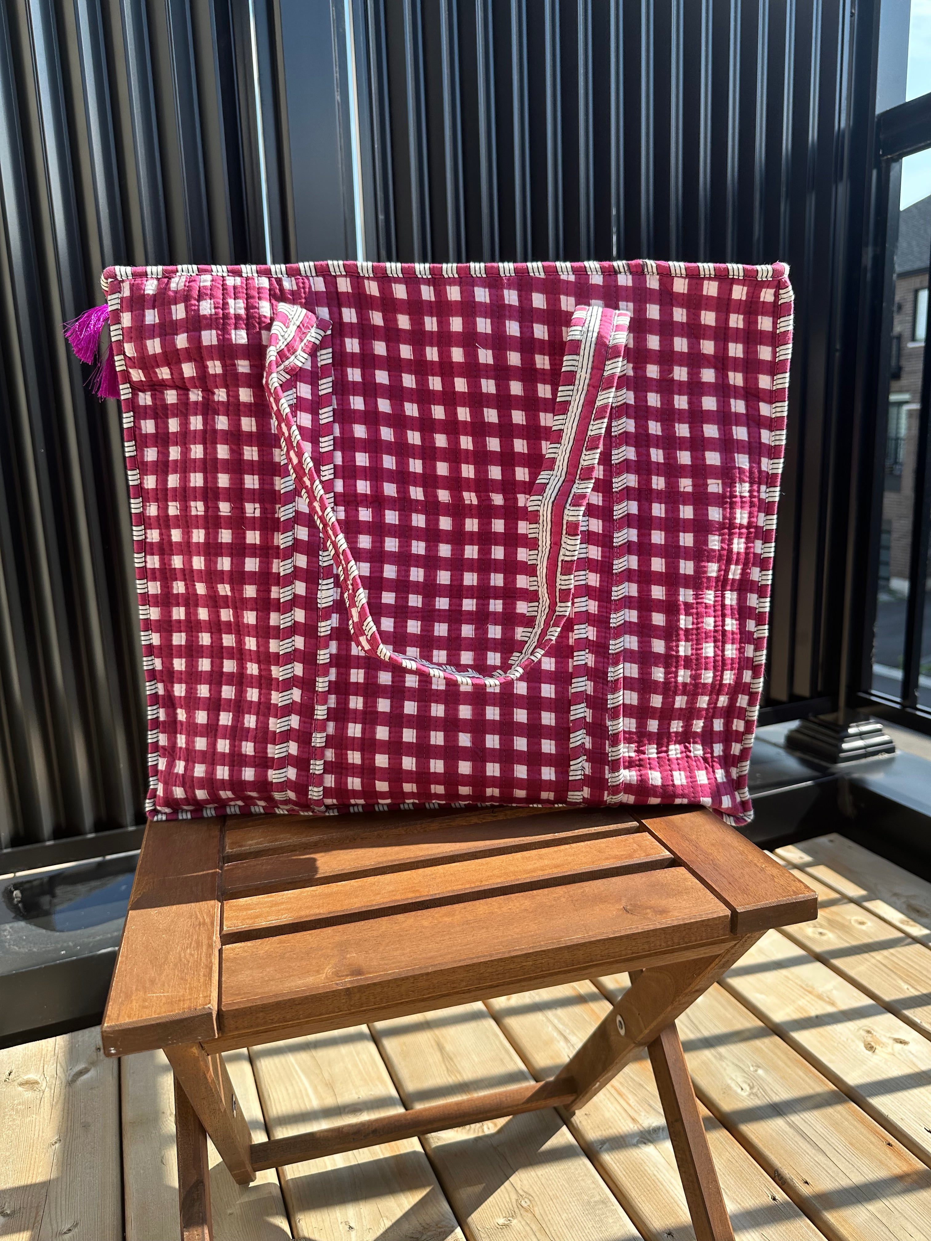 Quilted Tote Bag